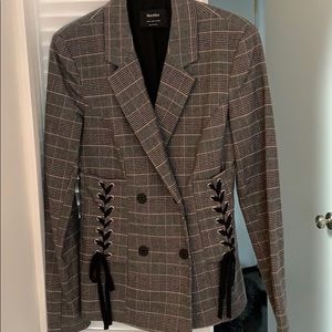 Bershka blazer with corset details